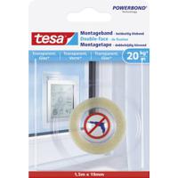 tesa GLASS 77740-00000-00 Montagetape tesa Powerbond Transparant (l x b) 1.5 m x 19 mm 1 stuk(s)