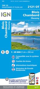 Wandelkaart - Topografische kaart 2121OT Blois - Chambord - Cheverny |