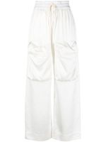 Off-White pantalon Duchesse à poches cargo - Blanc