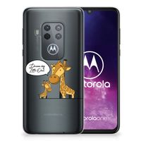 Motorola One Zoom Telefoonhoesje met Naam Giraffe - thumbnail