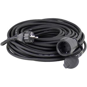 AS Schwabe Rubber extension cable for outdoor use power uitbreiding 25 m 1 AC-uitgang(en) Buiten Zwart