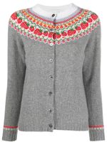 Mackintosh pull Killian en maille Fair Isle - Gris