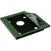 LC-Power LC-ADA-525-25-NB 5.25 Carrier panel Zwart, Groen drive bay panel