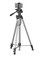 Cullmann Alpha 2800 statief mobiel m. smartphonehouder (184, 5 cm hoogte, met 3-weg kop, 2 laden, zilver,184cm