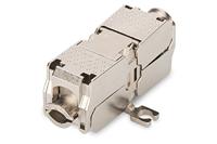 DIGITUS CAT-6A Coupler Afgeschermd - 500 MHz 10GBase-T - voor gebruik in het veld - Keystone ontwerp - AWG 22-26 - Vernikkelde contacten - CAT-6A connector