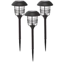 Set van 6x stuks solar tuinlampen/prikspots op zonne-energie 59 cm - thumbnail