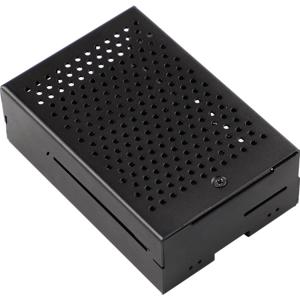 Renkforce RBP-ALC100 SBC-behuizing Geschikt voor serie: Raspberry Pi Incl. actieve koeler Zwart