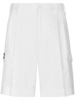 Dolce & Gabbana short cargo à plaque logo - Blanc