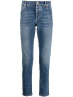 Brunello Cucinelli jean skinny à effet délavé - Bleu - thumbnail