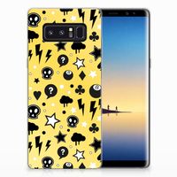 Silicone Back Case Samsung Galaxy Note 8 Punk Geel - thumbnail