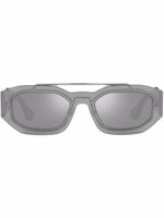 Versace Eyewear lunettes de soleil à monture rectangulaire - Gris