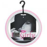 Car Plus stuurhoes Girly universeel leer roze/wit 37 39 cm