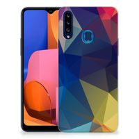 Samsung Galaxy A20s TPU Hoesje Polygon Dark