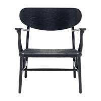 Carl Hansen CH22 Loungestoel Eiken Zwart