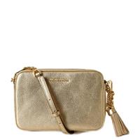 Michael Kors leren crossbody tas goudkleurig