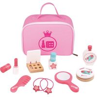 Tooky toy Houten Make-up Speelset Roze 11-delig