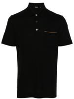 Zegna Katoenen piqué poloshirt - Zwart