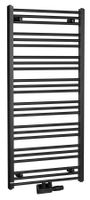 Bruckner Albrecht handdoekradiator 60x125cm 611W mat zwart