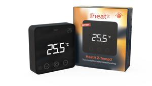 Heatit Wandthermostaat Z-Wave Plus Z-Temp2 - Zwart