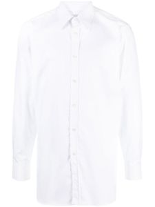 Dunhill chemise en coton à manches longues - Blanc