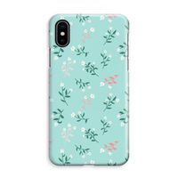 Small white flowers: iPhone XS Max Volledig Geprint Hoesje - thumbnail