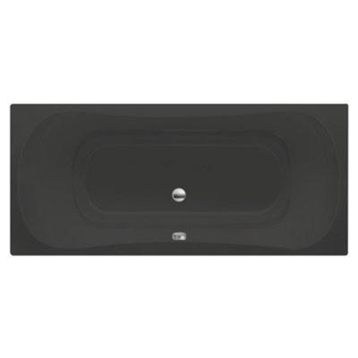 Ligbad Inbouw Xenz Nassau Rechthoek 1-2 Persoons Duobad 90x200x49cm Acryl Ebony Zwart Mat met Poten