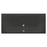 Ligbad Inbouw Xenz Nassau Rechthoek 1-2 Persoons Duobad 90x200x49cm Acryl Ebony Zwart Mat met Poten