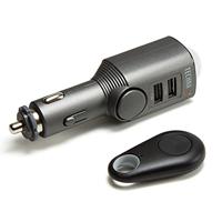 Technaxx TX-100 Auto - camper-, boot-alarm/mobiel mini-alarm met bewegingsdetectie + afstandsbediening en autolader 2x USB, 6 DAGEN STBY 110dB ALARM SOUND voor afschrikking