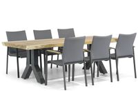 Lifestyle Brandon/Woodside 240 cm dining tuinset 7-delig