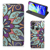 Motorola Moto G8 Power Smart Cover Purple Flower