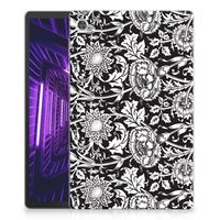 Lenovo Tab M10 Plus Siliconen Hoesje Black Flowers