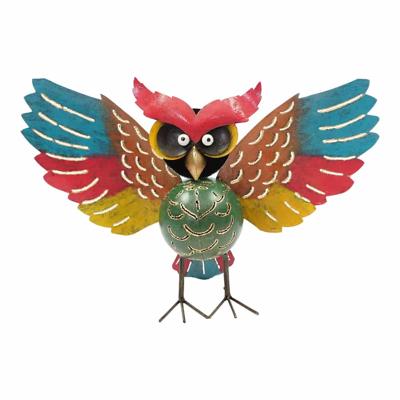 Metalen Theelichthouder Uil met Vleugels Pisang Metalen Theelichthouder Uil met Vleugels Pisang