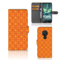 Nokia 7.2 | Nokia 6.2 Telefoon Hoesje Batik Oranje