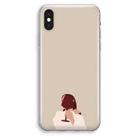 I drink wine: iPhone XS Max Transparant Hoesje