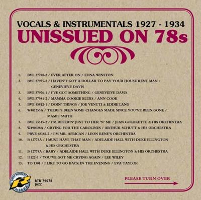 Vocals & Instrumentals 1927 - 1934 - CD (0608917459029)