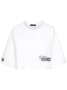 Dolce & Gabbana DGVIB3 t-shirt en coton à logo imprimé - Blanc