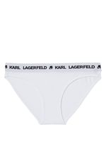 Karl Lagerfeld culotte à bande logo - Blanc