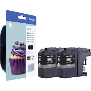 Brother Inktcartridge LC-123BK Origineel 2-pack Zwart LC123BKBP2DR