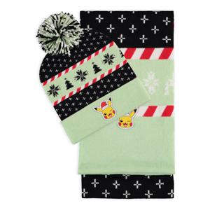 Pokemon Ski Beanie And Scarf Set Pikachu