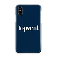 Topvent Navy: iPhone XS Max Volledig Geprint Hoesje