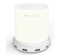 Macally Dimbare Tafel Lamp met 4 x USB-lader (EU) wit