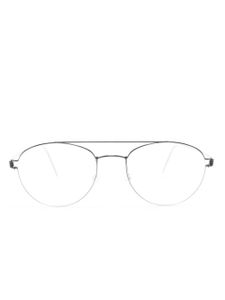 Lindberg lunettes de vue Christoffer à monture pilote - Argent