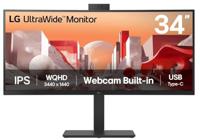 LG 34BA85QE-B 34' UltraWide QHD Curved IPS Monitor mit USB Type-C(TM) Anschluss & eingebauter FHD Webcam