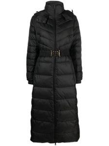 TWINSET hooded belted puffer coat - Noir