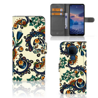 Wallet Case Nokia 5.4 Barok Flower