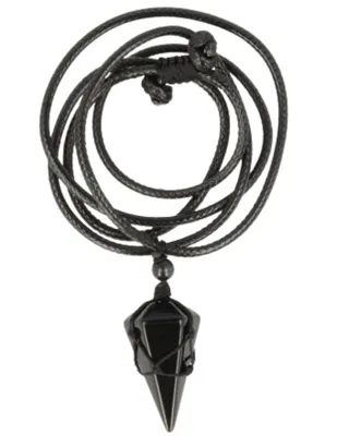 Edelsteen Hanger Obsidiaan Facet Kegel