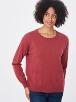 Fijn gebreide cashmere trui met zakken