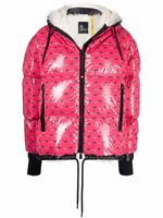 Moncler Grenoble veste matelassée à logo imprimé - Rose