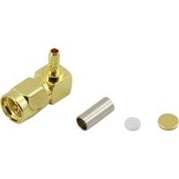 TRU COMPONENTS 93038c4 1386726 SMA-connector Stekker, haaks 50 Ω 1 stuk(s)