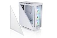 Thermaltake Divider 500 TG Snow ARGB White | Mid-Tower ATX PC behuizing | 4 x gehard 3mm glazen zijpaneel | 4X stille 120mm RGB ventilator | wit